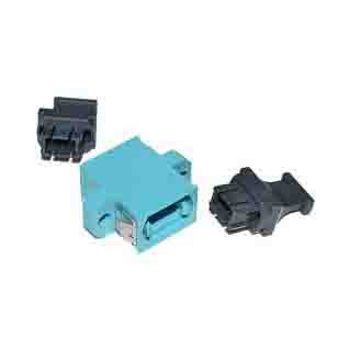 MTP MPO Fiber Optic Adapter Black Lliw gyda Flange Llawn